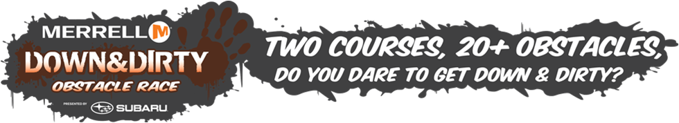 Merrell Down & Dirty National Mud and Obstacle Series presented by Subaru logo